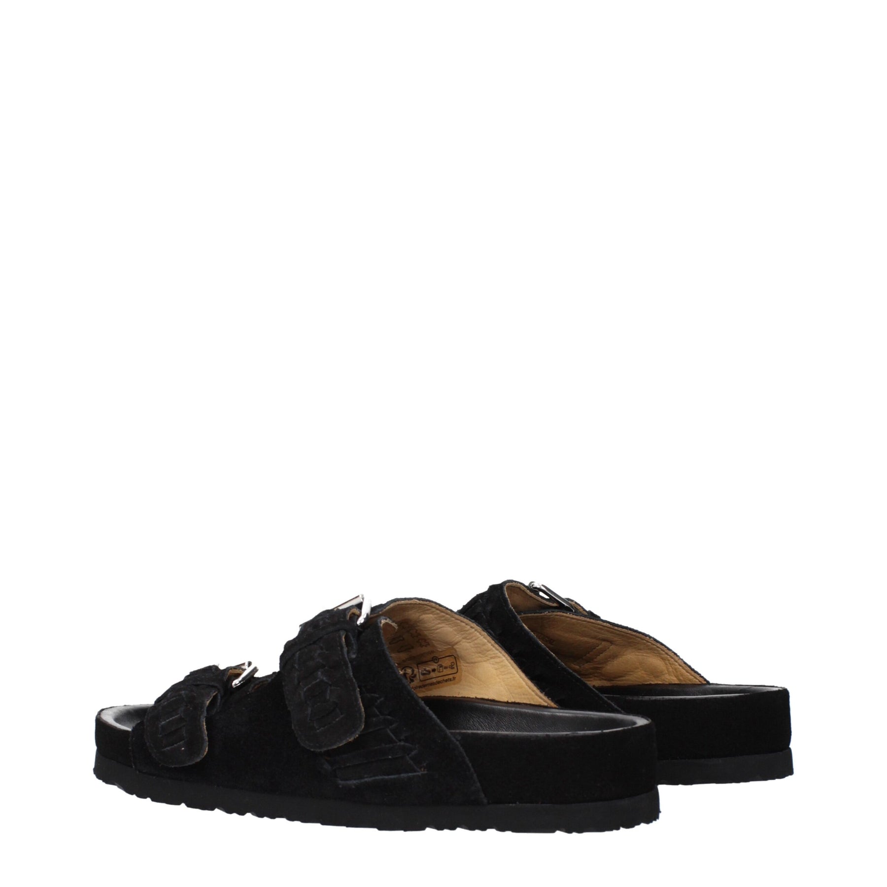 Isabel Marant Black Leather Slippers | Regal Royce