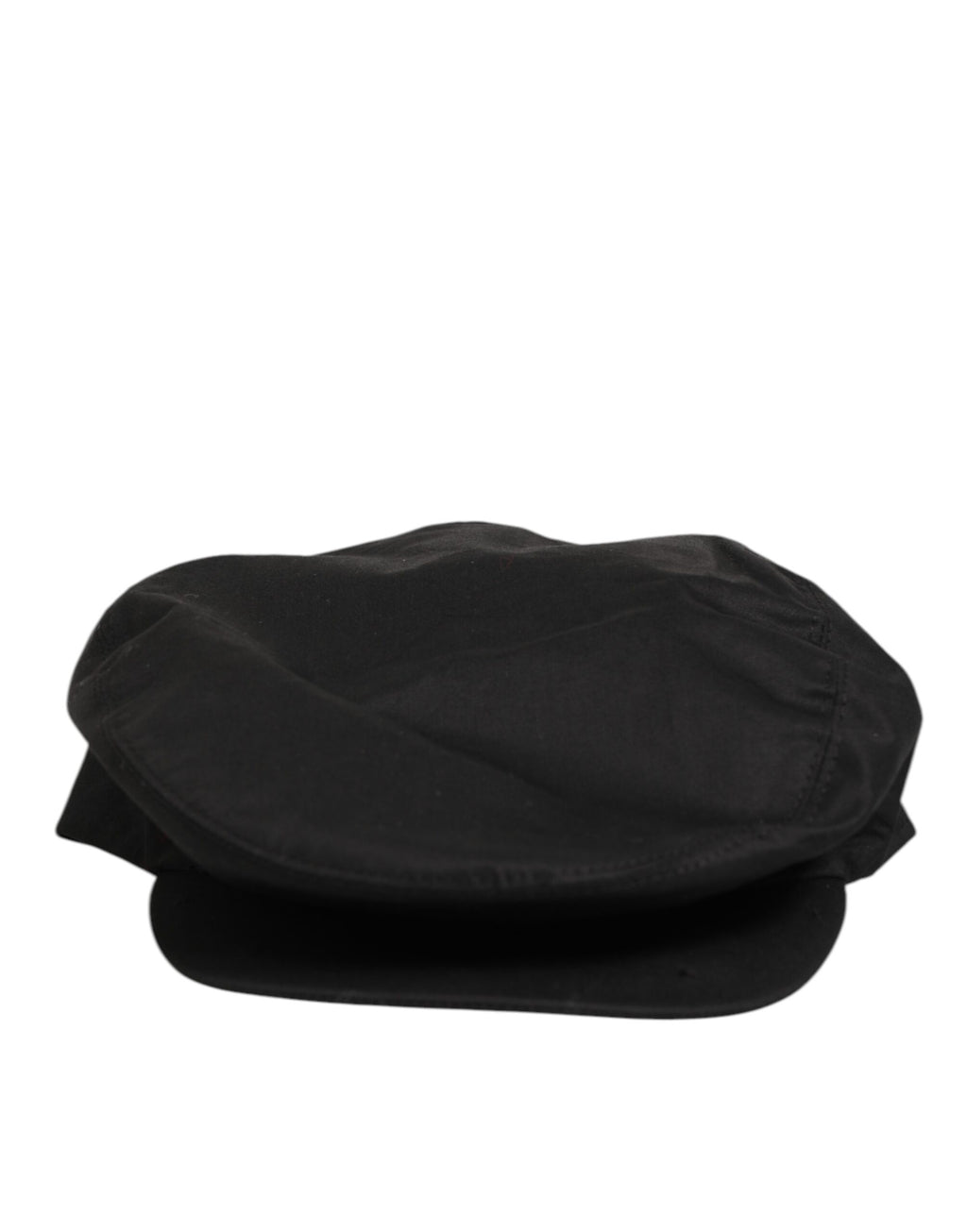 Dolce & Gabbana Black Cotton Stretch Newsboy Cloth Capello Hat