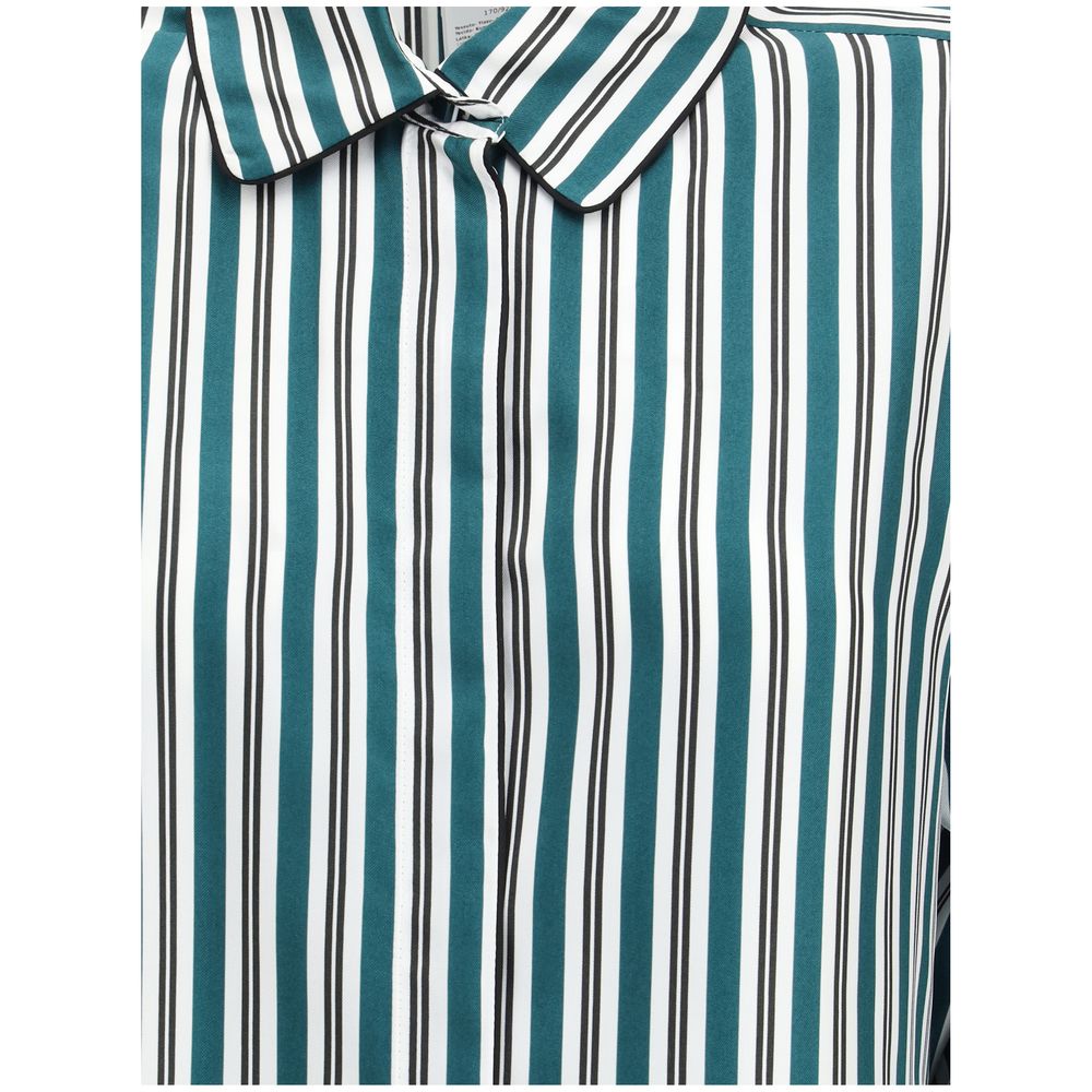Max Mara Bicolor Silk Pattern Shirt | Regal Royce