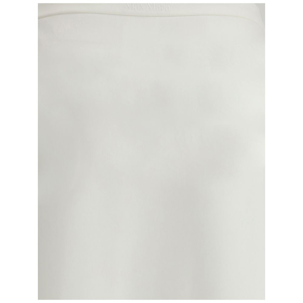 Max Mara White Viscose Long Skirt | Regal Royce