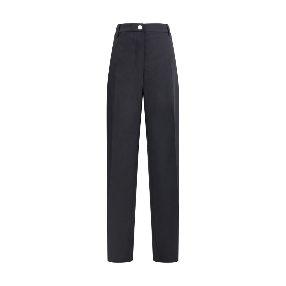 Max Mara Black Fleece Wool Casual Pants | Regal Royce