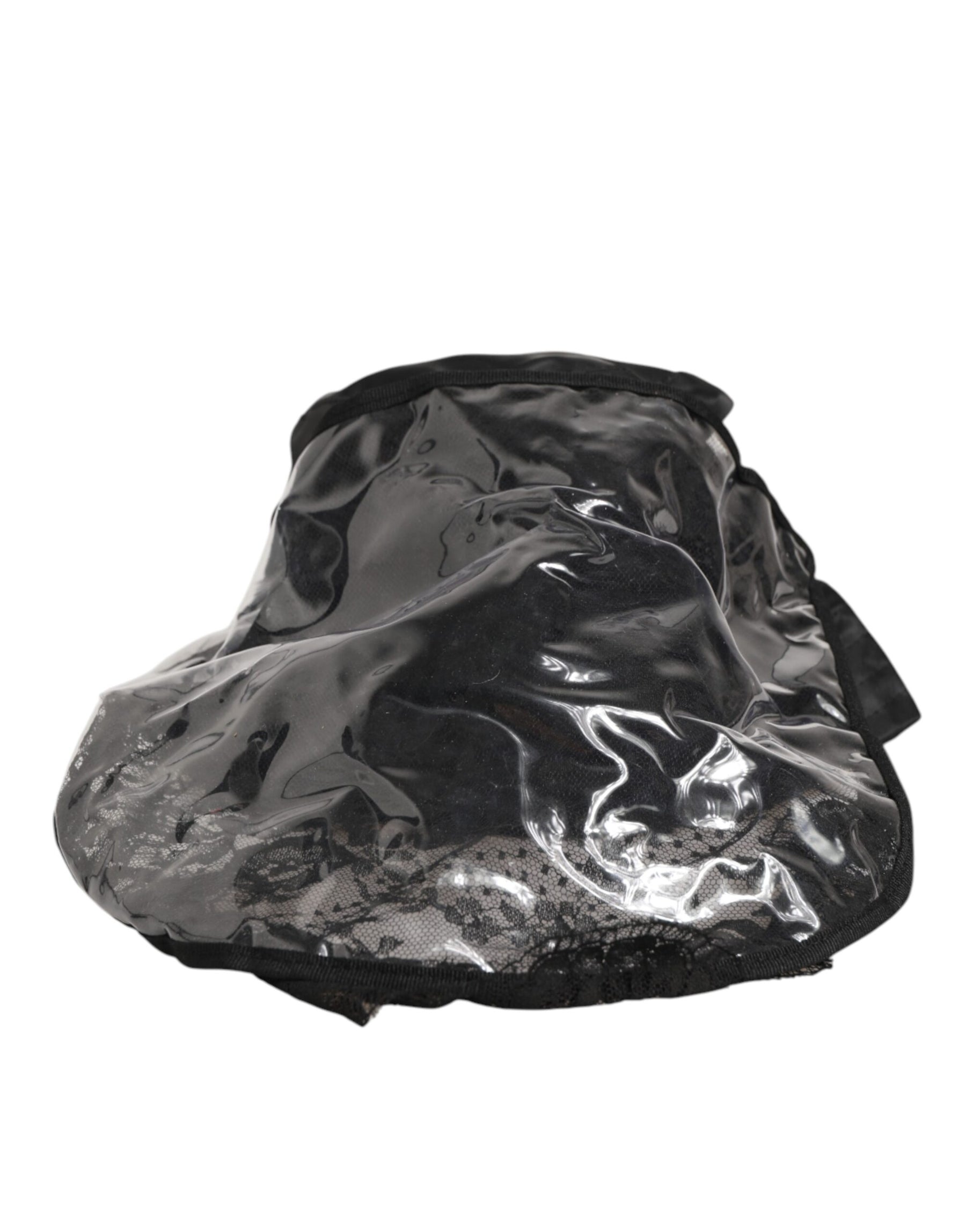 Dolce & Gabbana Black PVC Wide Brim Men Bucket Capello Hat | Regal Royce