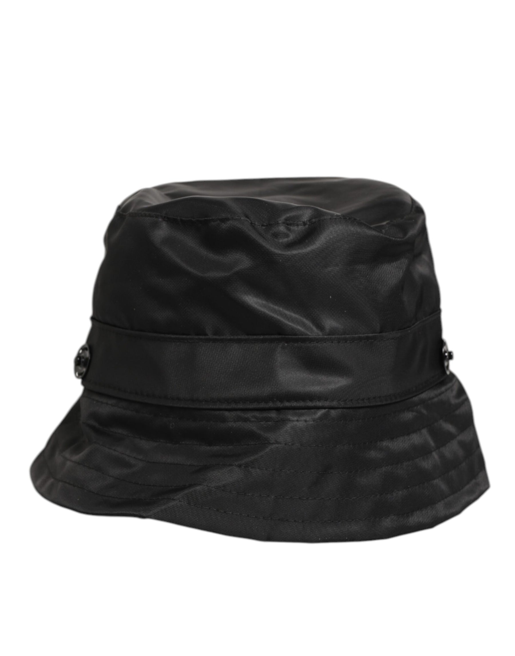 Dolce & Gabbana Black PVC Wide Brim Men Bucket Capello Hat | Regal Royce