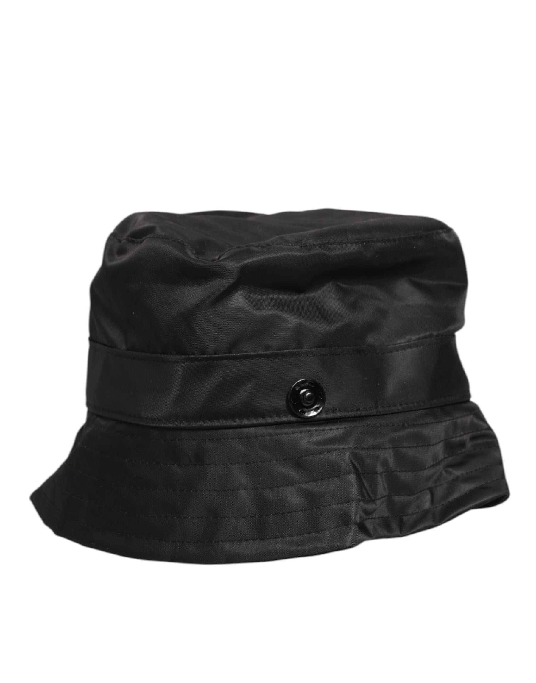 Dolce & Gabbana Black PVC Wide Brim Men Bucket Capello Hat | Regal Royce