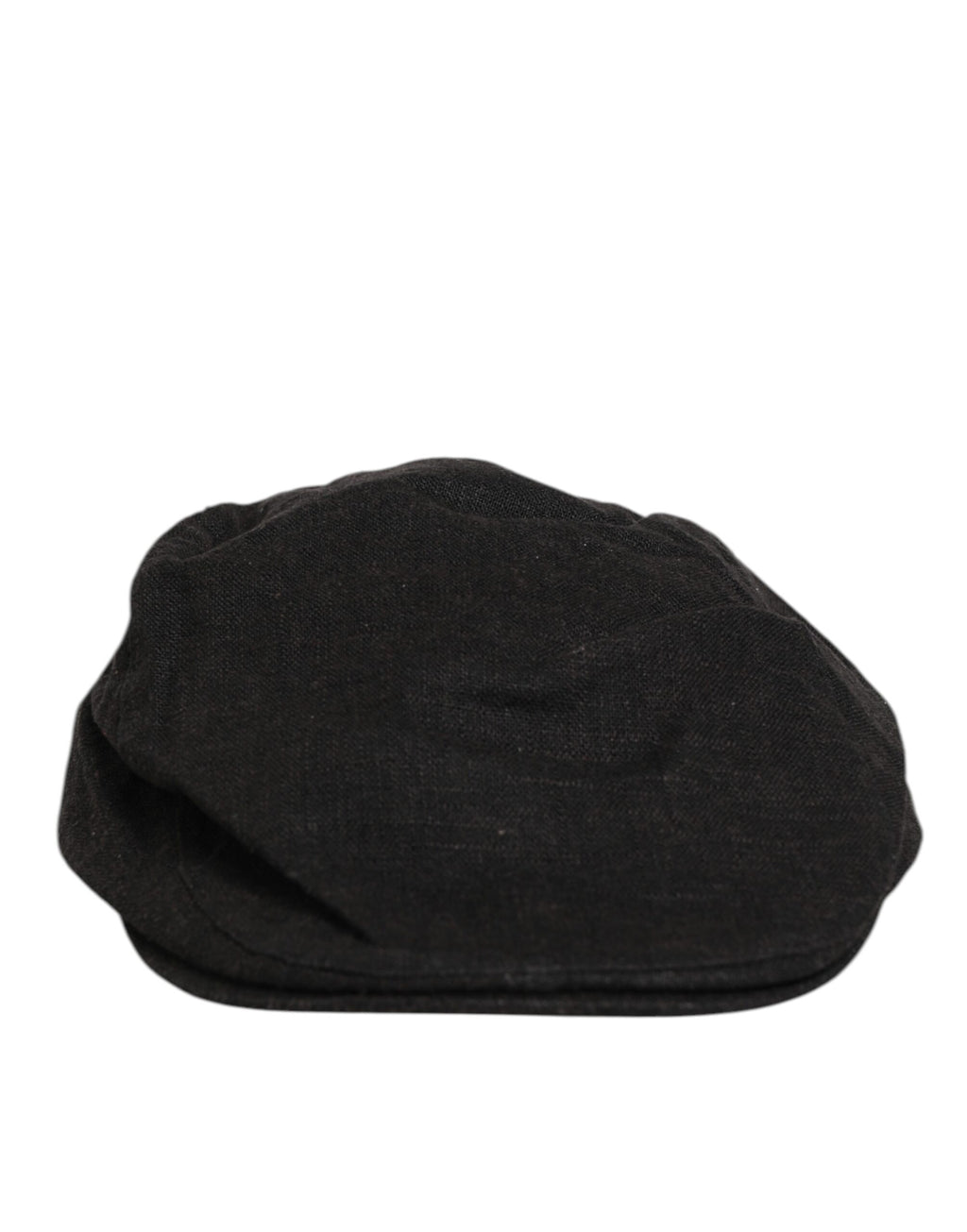 Dolce & Gabbana Black Cotton DG Logo Newsboy Cloth Capello Hat