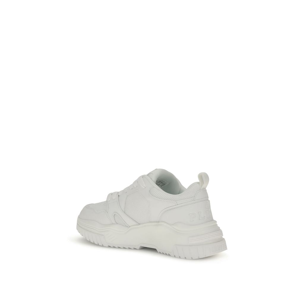 Philipp Plein White Polyester Athletic Sneakers | Regal Royce