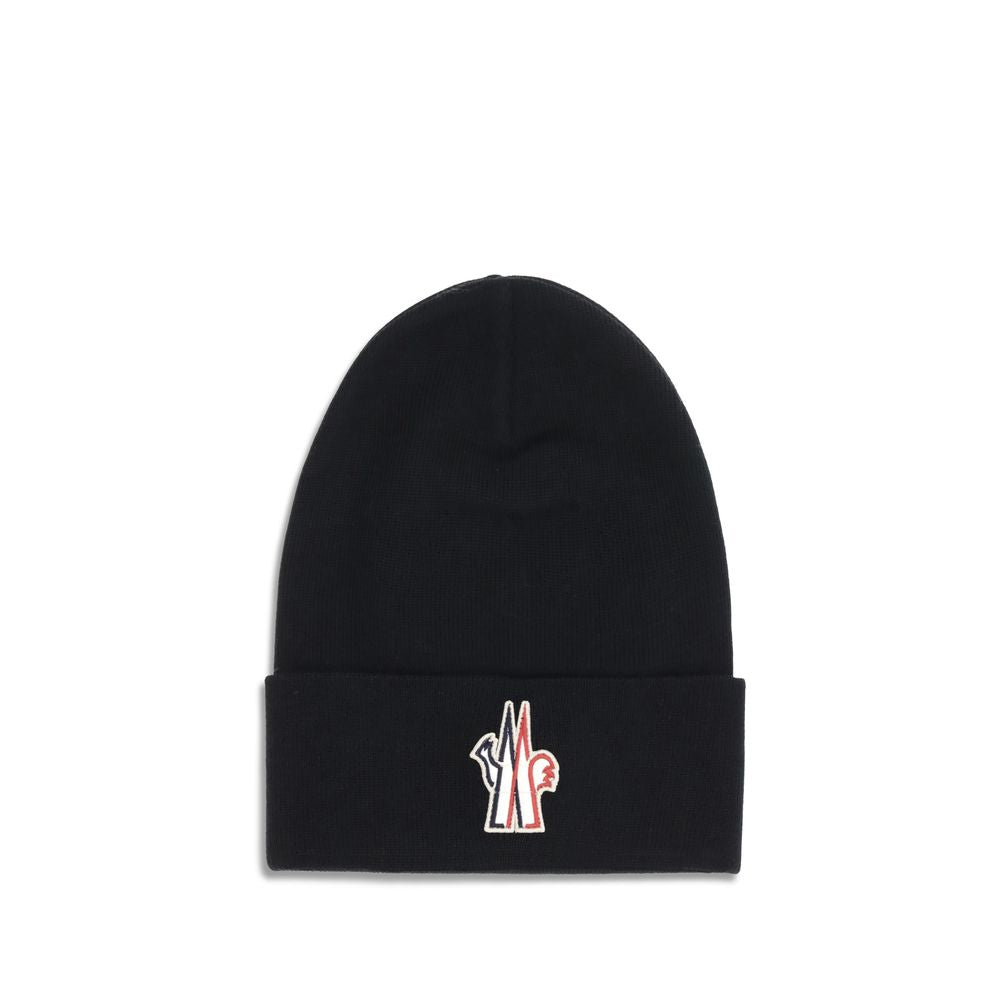 Moncler Grenoble Black Fleece Wool Beanie | Regal Royce