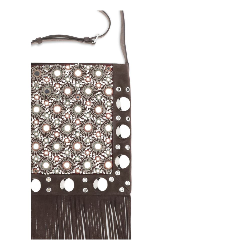 Valentino Garavani Brown Leather Shoulder Bag | Regal Royce