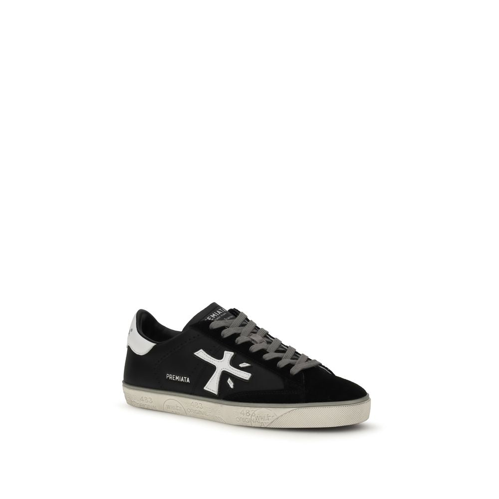 Premiata Black Rubber Low Top Sneakers