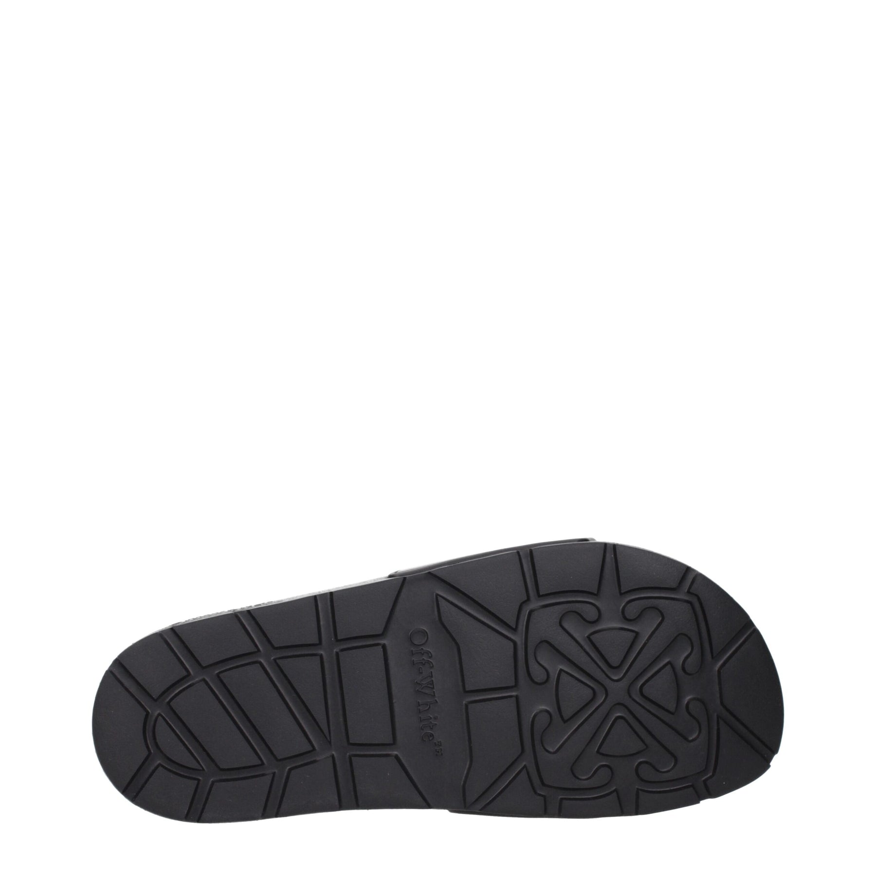 Off-White Black Cotton Slippers | Regal Royce