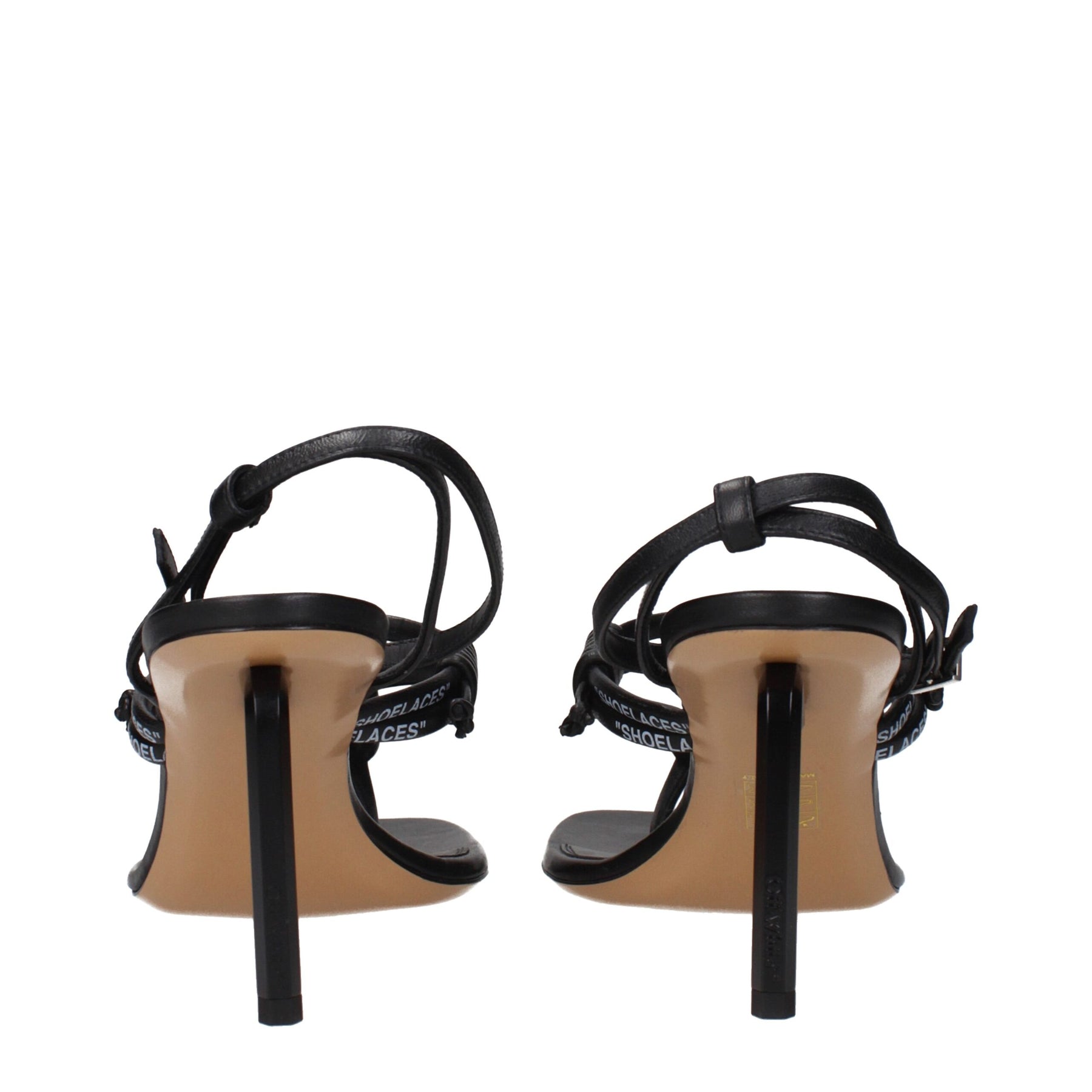 Off-White Black Leather Flip-Flop Sandals | Regal Royce