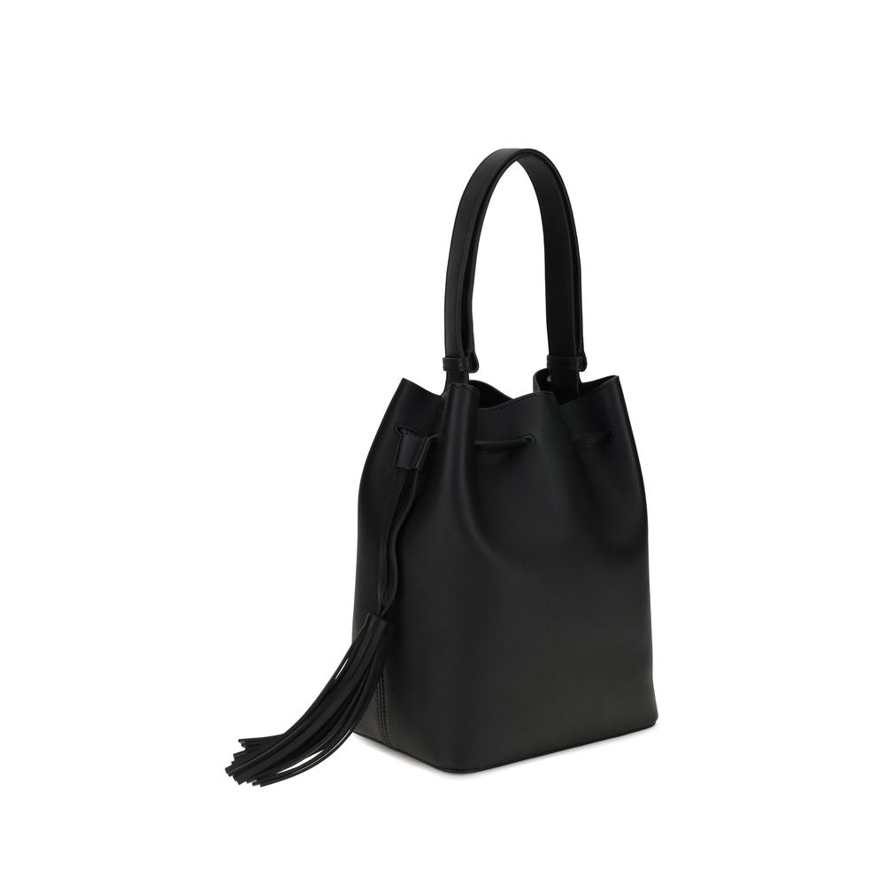 Valentino Garavani Black Calf Leather Bos Taurus Shoulder Bag | Regal Royce