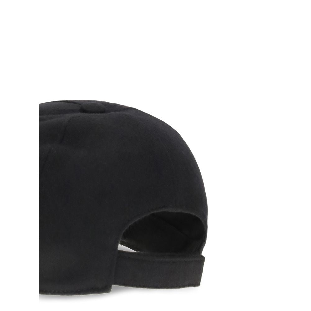 Fendi Black Wool Cap (Baseball Hat) | Regal Royce