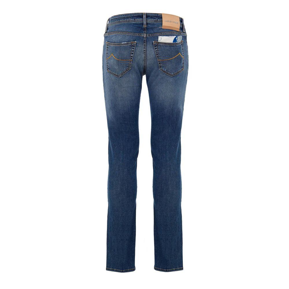 Jacob Cohen Blue Cotton Skinny Jean