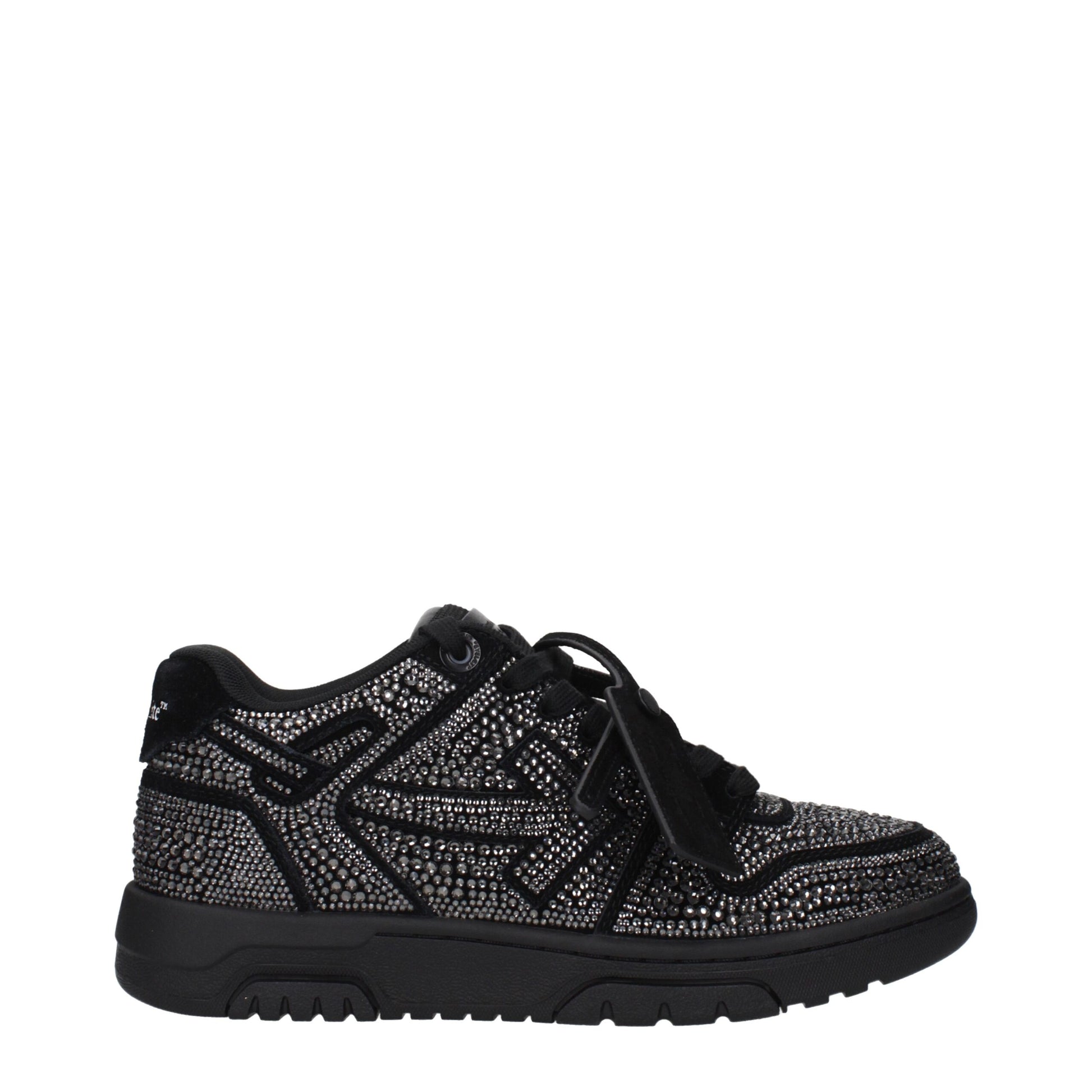 Off-White Black Leather Sneakers