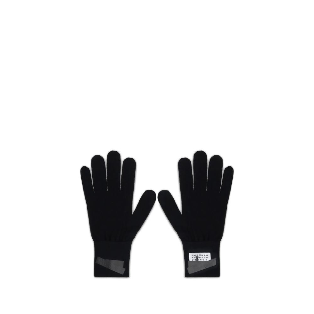 MM6 Black Wool Gloves | Regal Royce