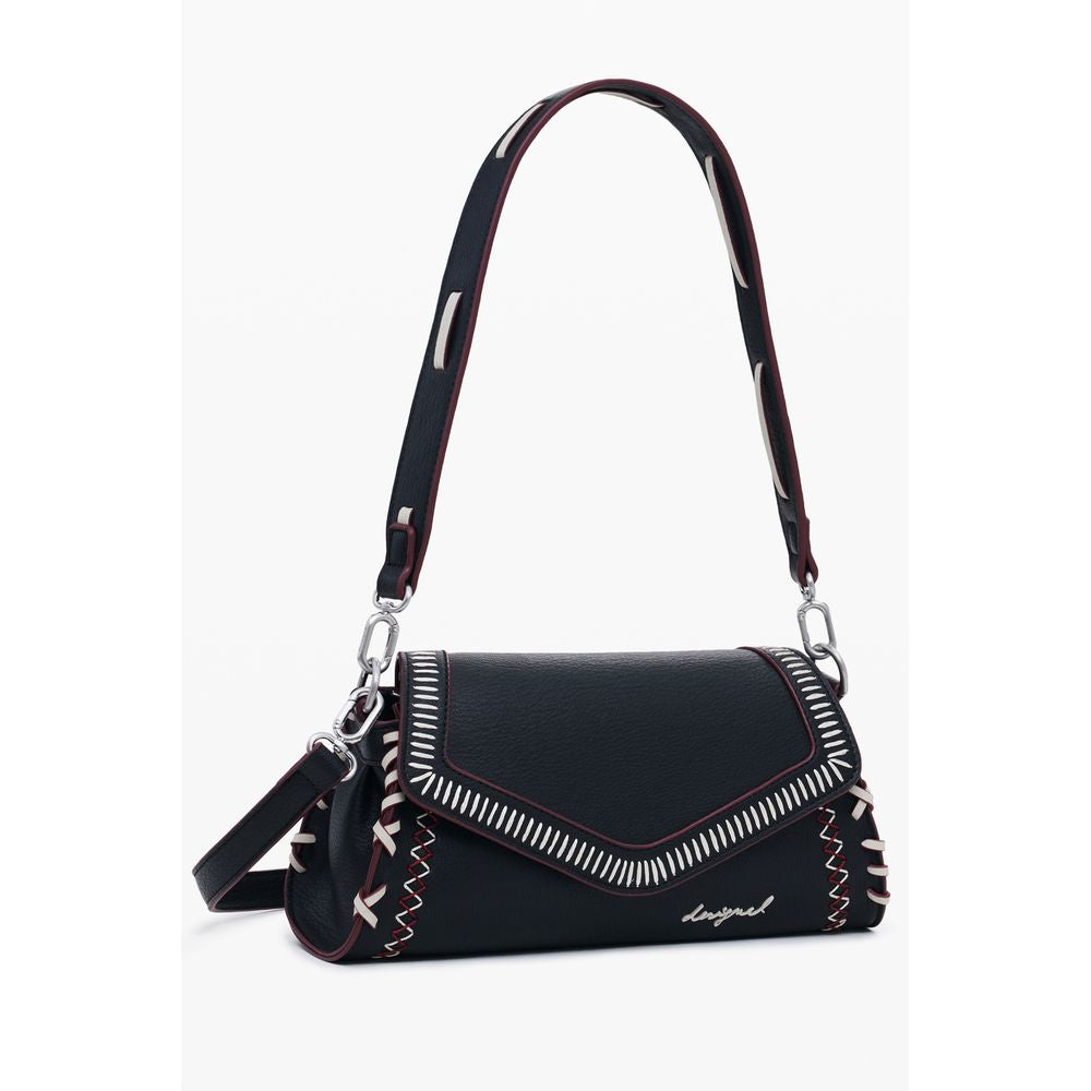 Desigual Nero Poliuretano Donna Borsa | Regal Royce