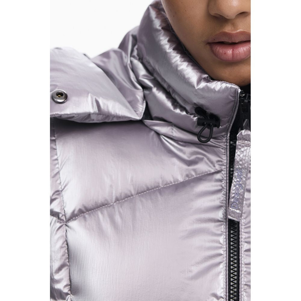 Desigual Rosa Polyurethane Women Jacket | Regal Royce