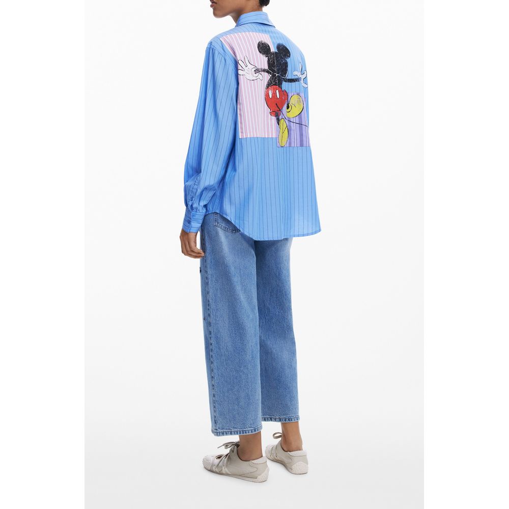 Desigual Blue Cotton Shirt