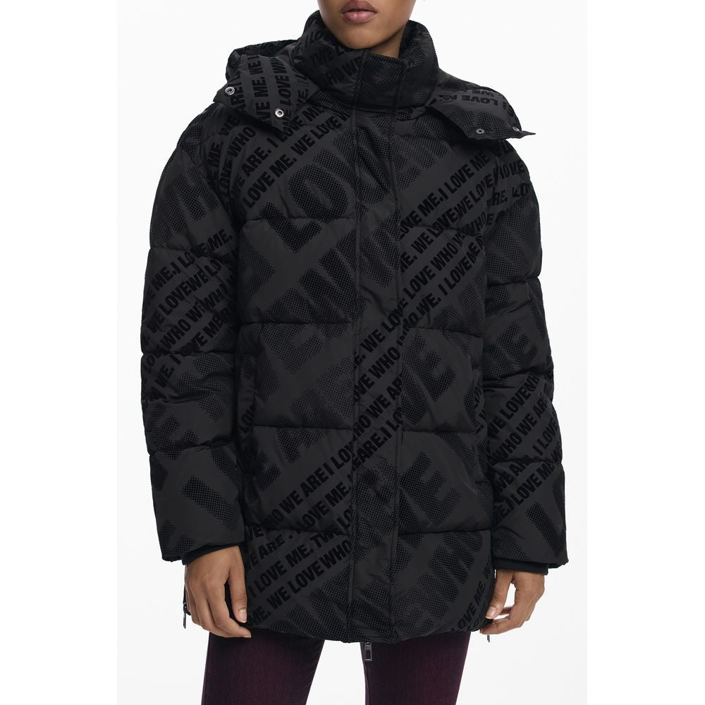 Desigual Black Polyester Women Jacket | Regal Royce