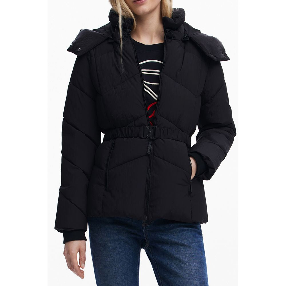 Desigual Black Polyester Women's Jacket | Regal Royce
