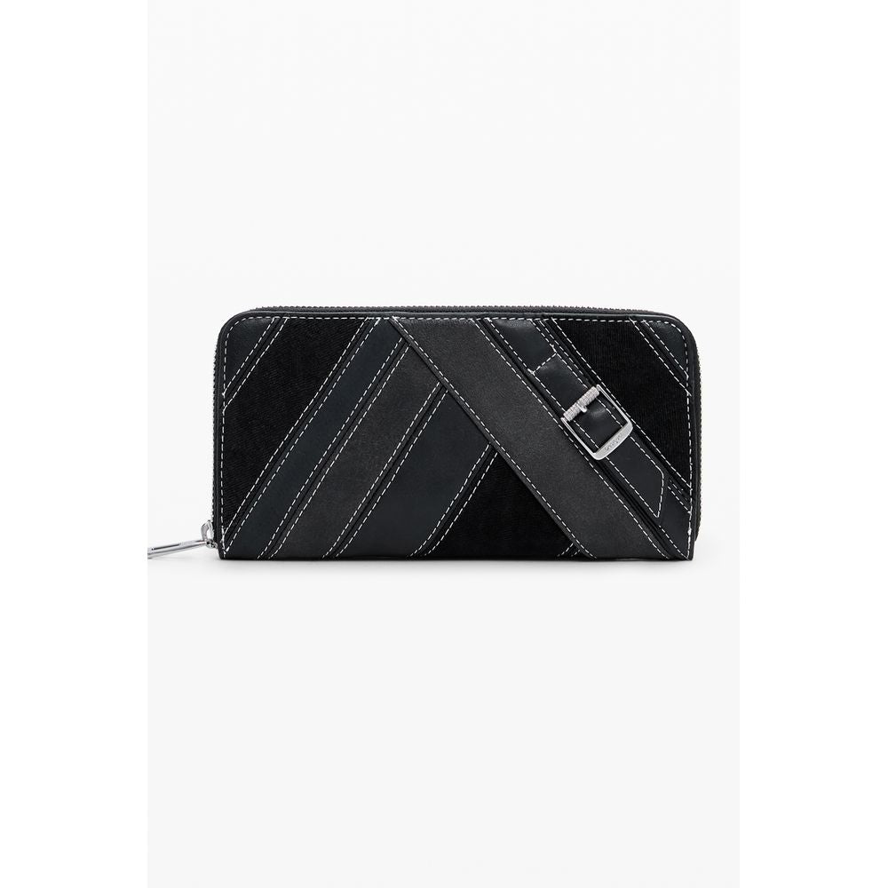 Desigual Nero Poliuretano Women Wallet | Regal Royce