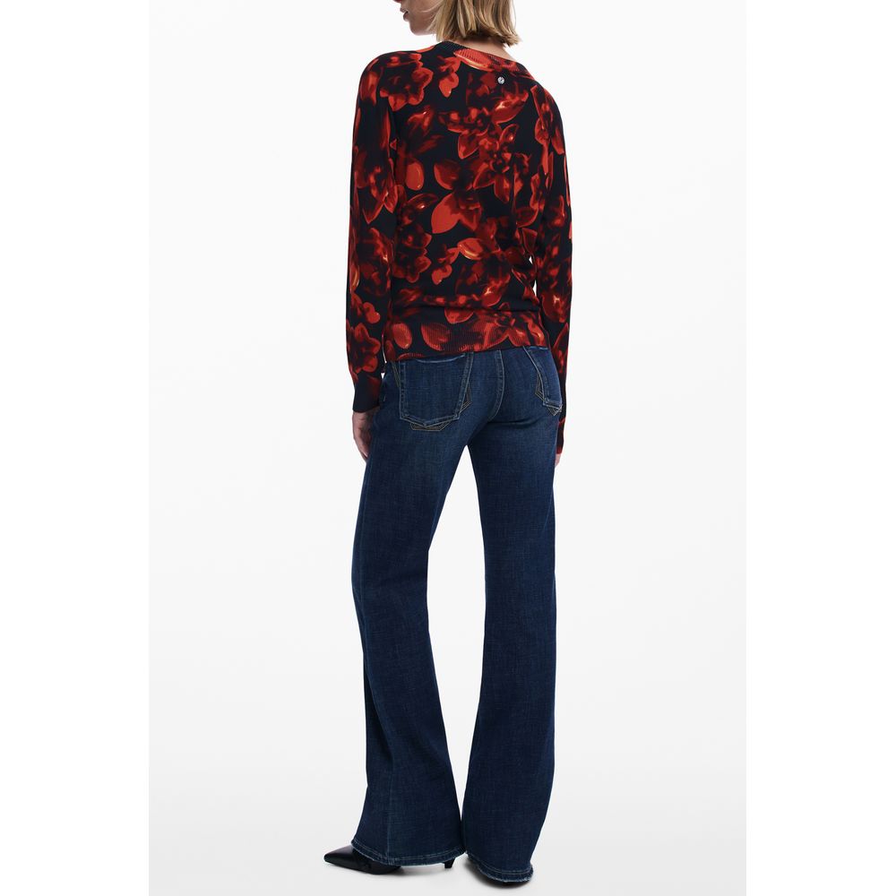 Desigual Black Viscose Sweater