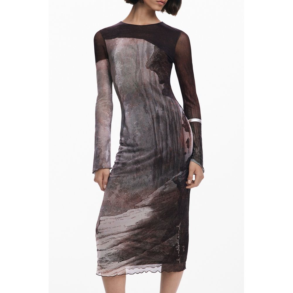 Desigual Marrone Polyester Women Dress | Regal Royce