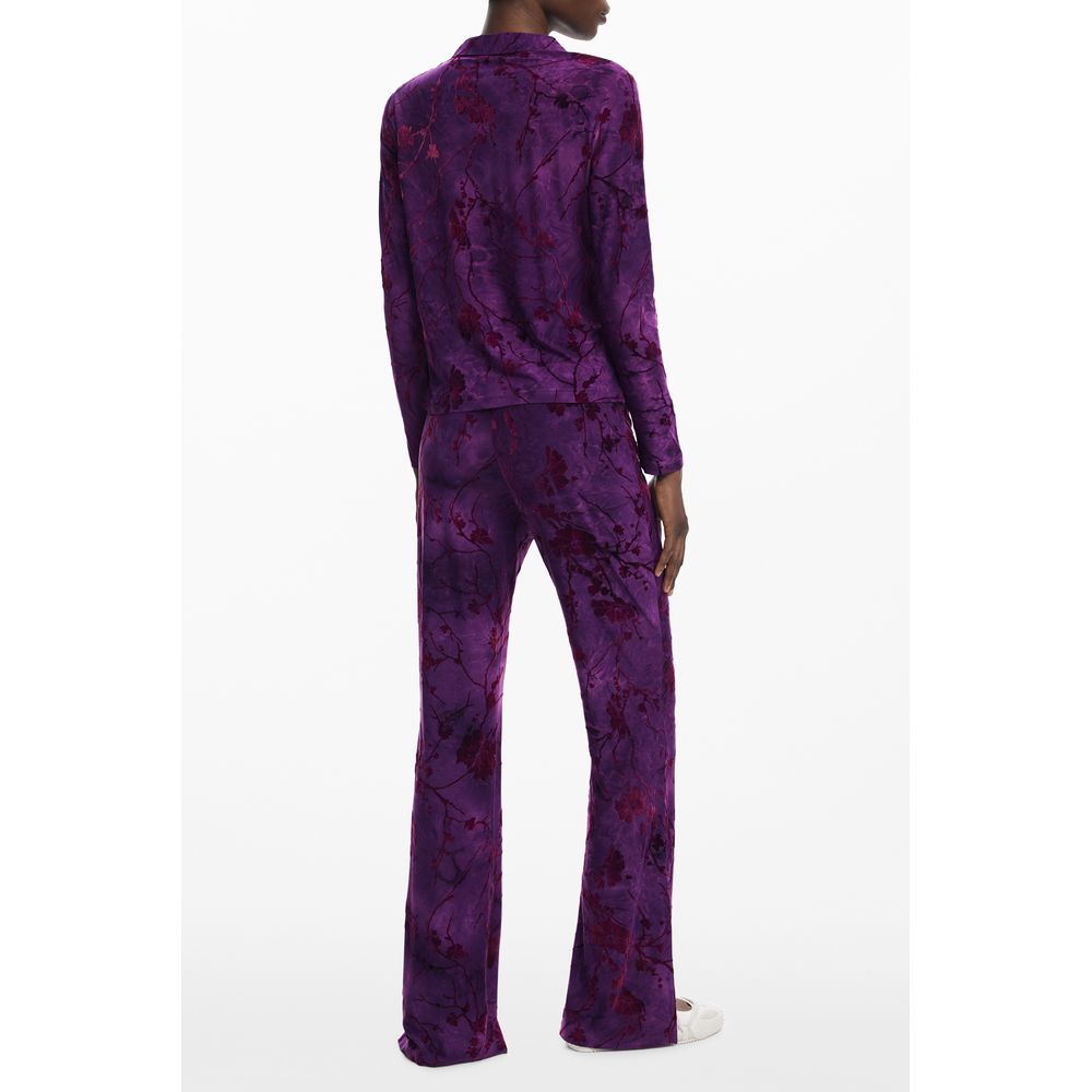Desigual Purple Polyester Women Shirt | Regal Royce