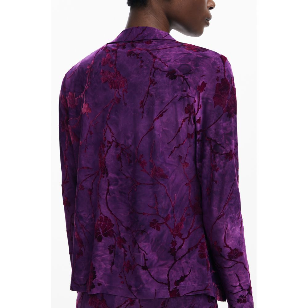 Desigual Purple Polyester Women Shirt | Regal Royce