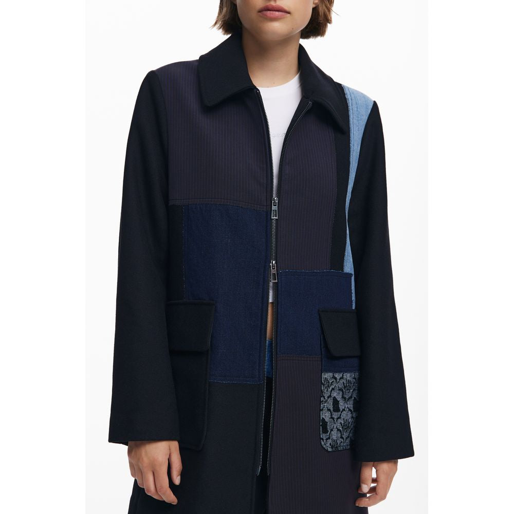 Desigual Black Polyester Women's Jacket | Regal Royce