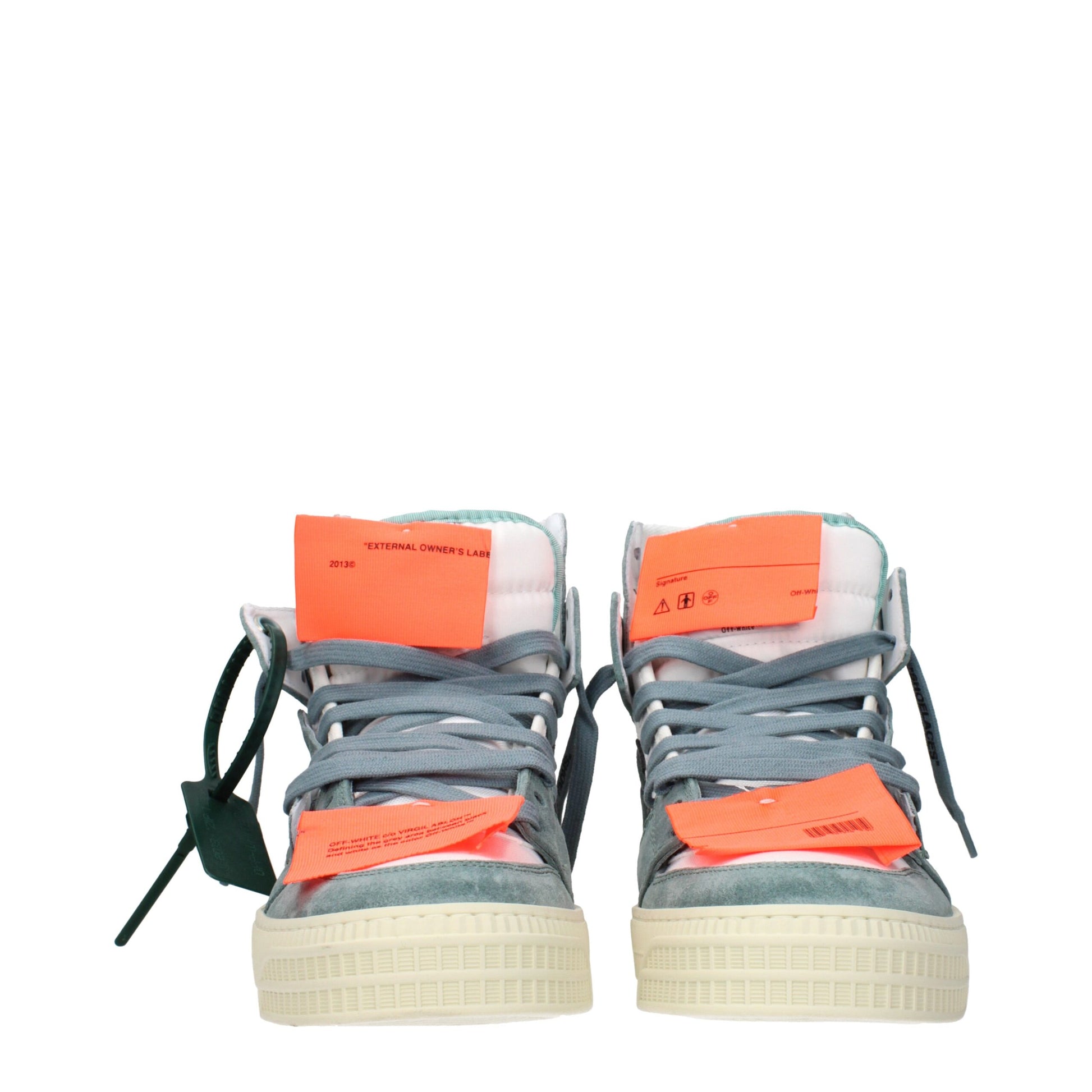 Off-White White Fabric High Tops