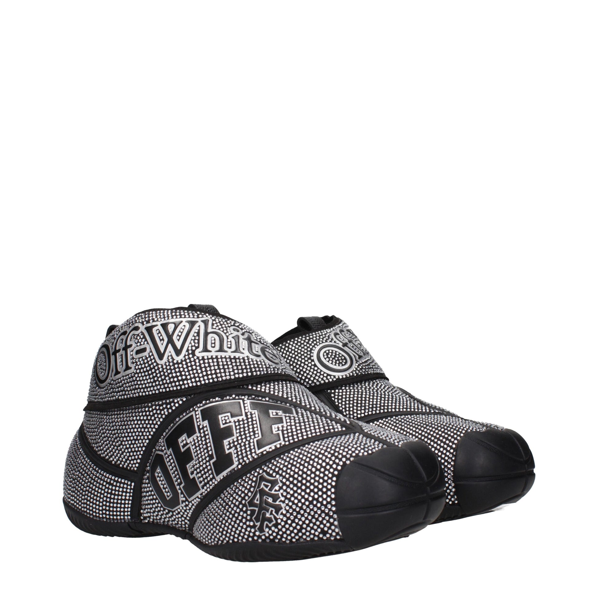 Off-White Black Cotton Sneakers