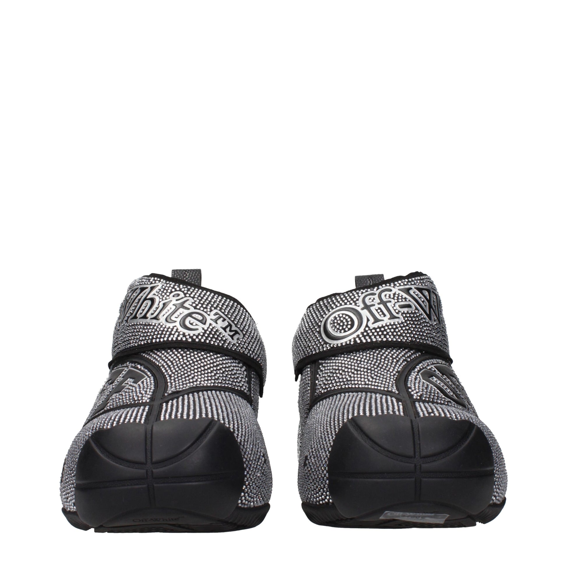 Off-White Black Cotton Sneakers