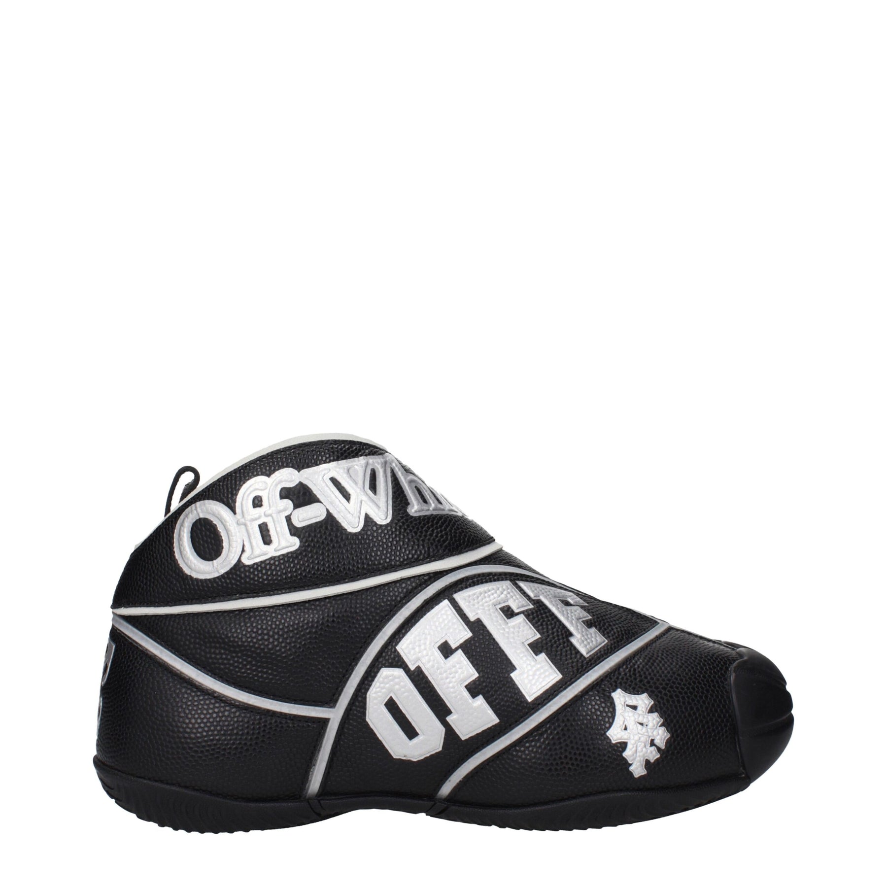 Off-White Black Leather High Top Sneakers | Regal Royce