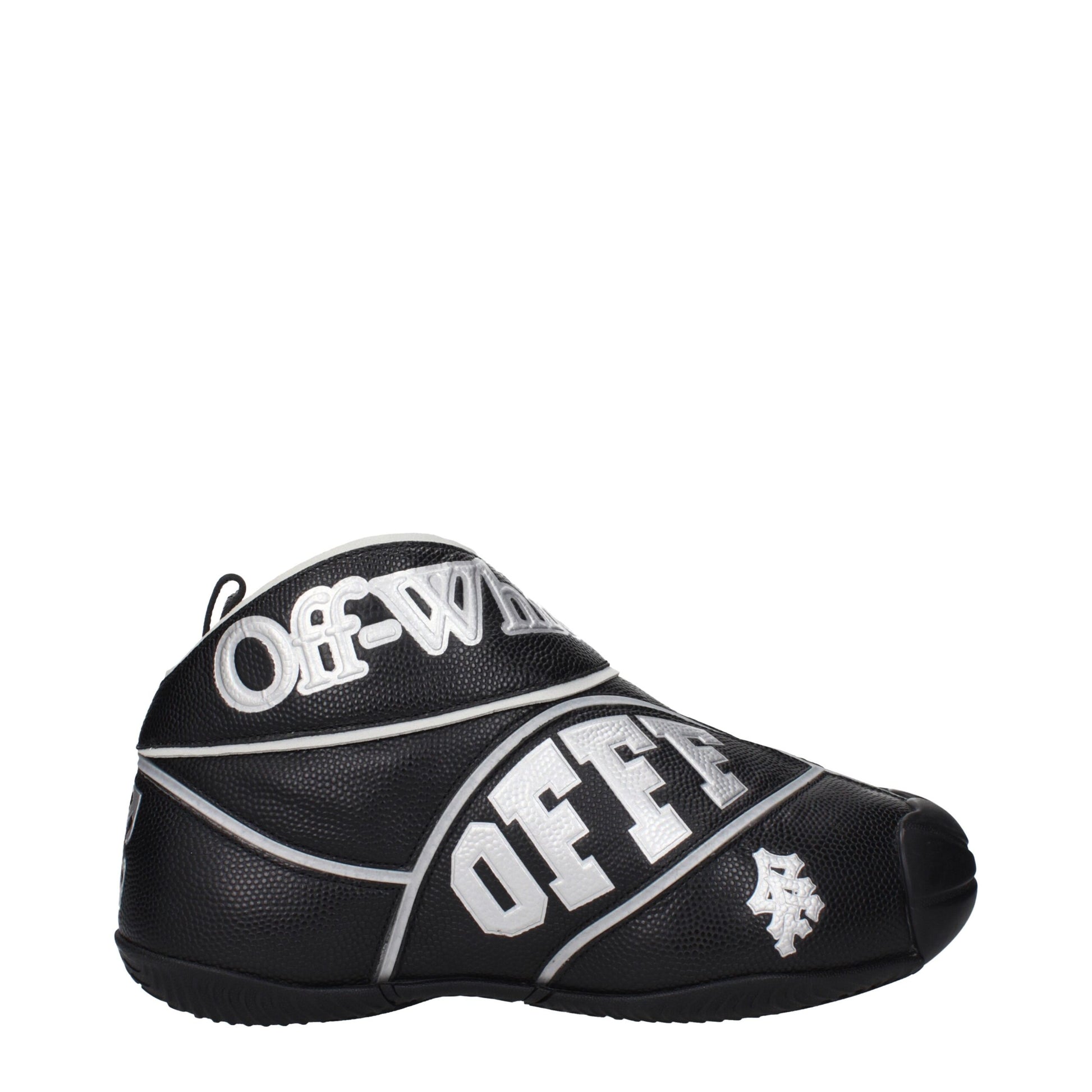 Off-White Black Leather High Tops