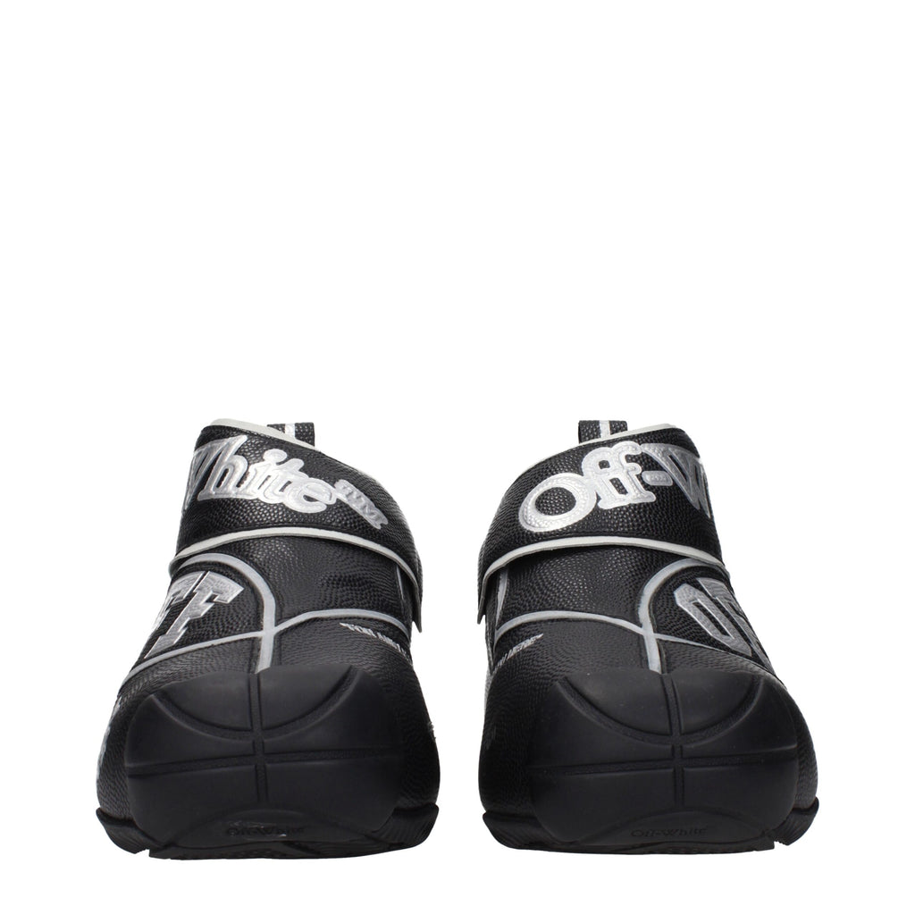 Off-White Black Leather High Tops