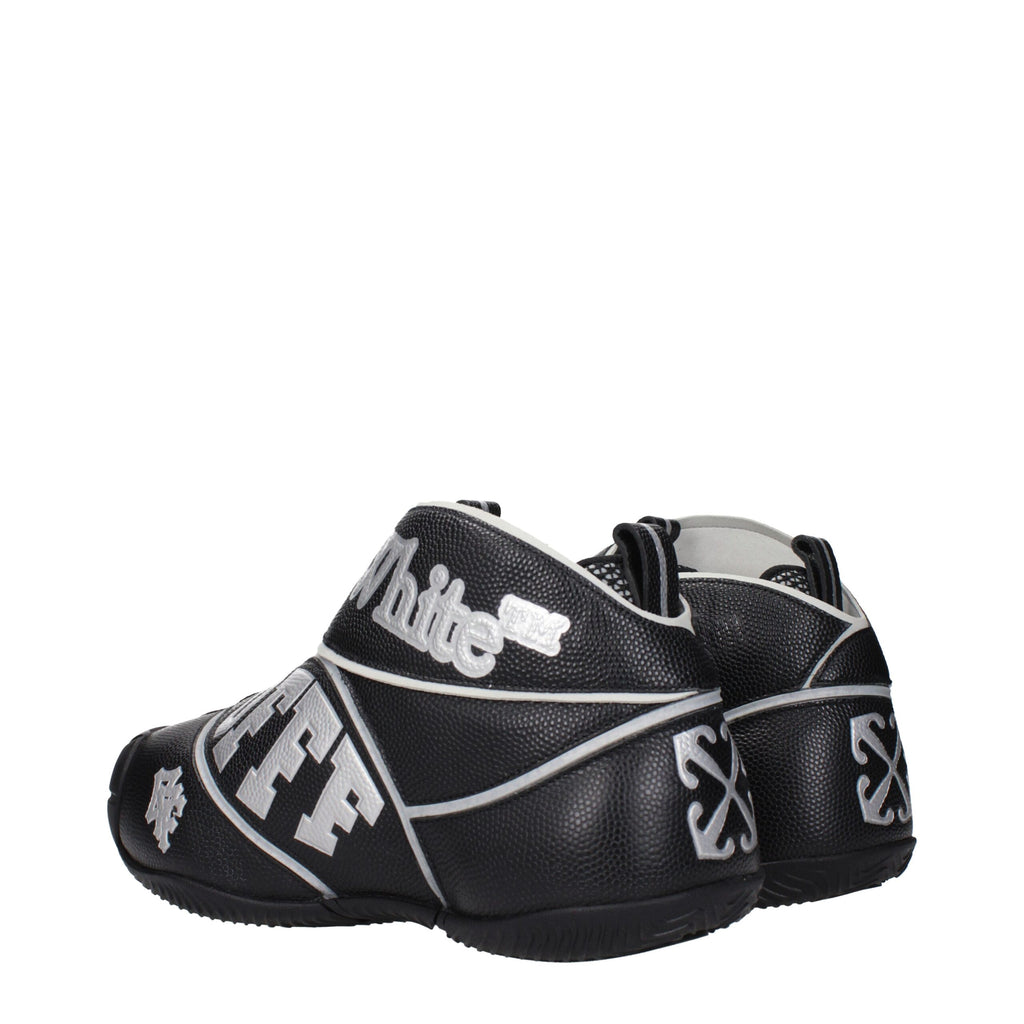 Off-White Black Leather High Tops