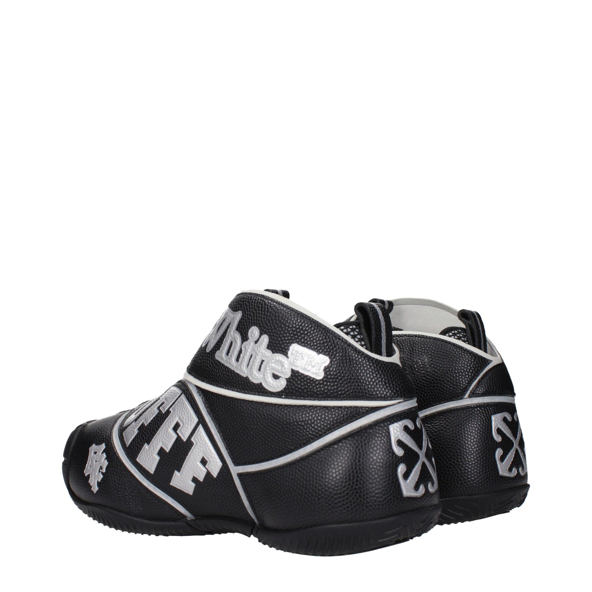 Off-White Black Leather High Tops