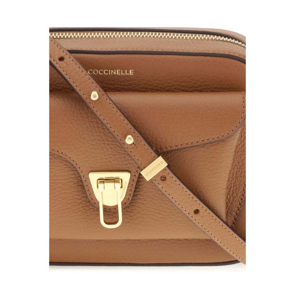 Coccinelle Brown Calf Leather Bos Taurus Shoulder Bag | Regal Royce
