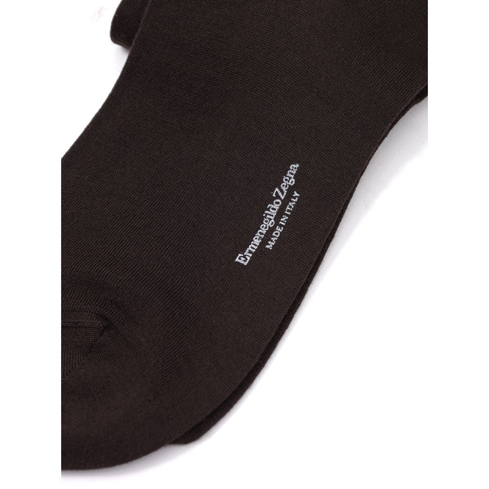 ZEGNA Brown Wool Socks | Regal Royce