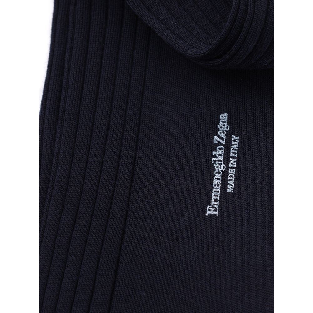 ZEGNA Navy Blue Wool Socks | Regal Royce