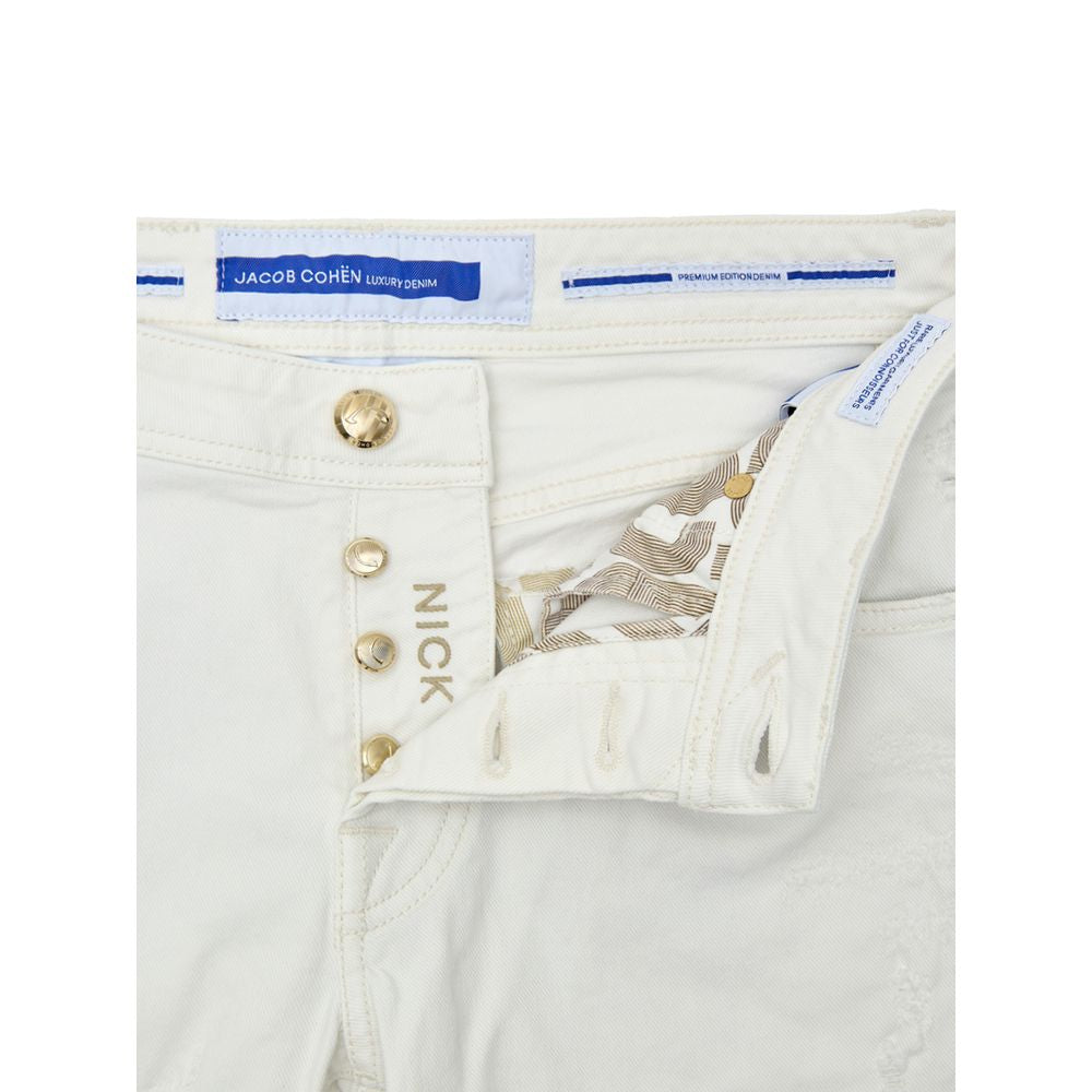 Jacob Cohen White Cotton Skinny Jeans | Regal Royce
