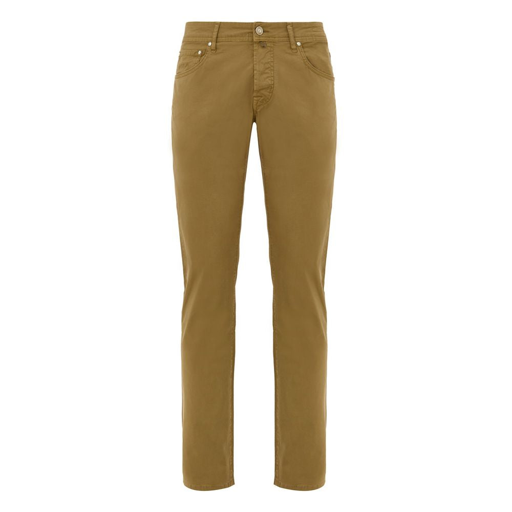 Jacob Cohen Yellow Cotton Skinny Pants | Regal Royce