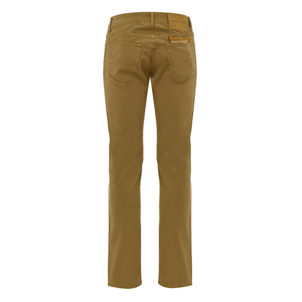 Jacob Cohen Yellow Cotton Skinny Pants | Regal Royce