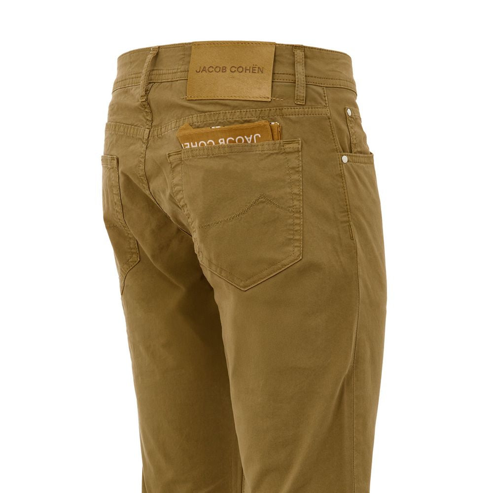 Jacob Cohen Yellow Cotton Skinny Pants | Regal Royce