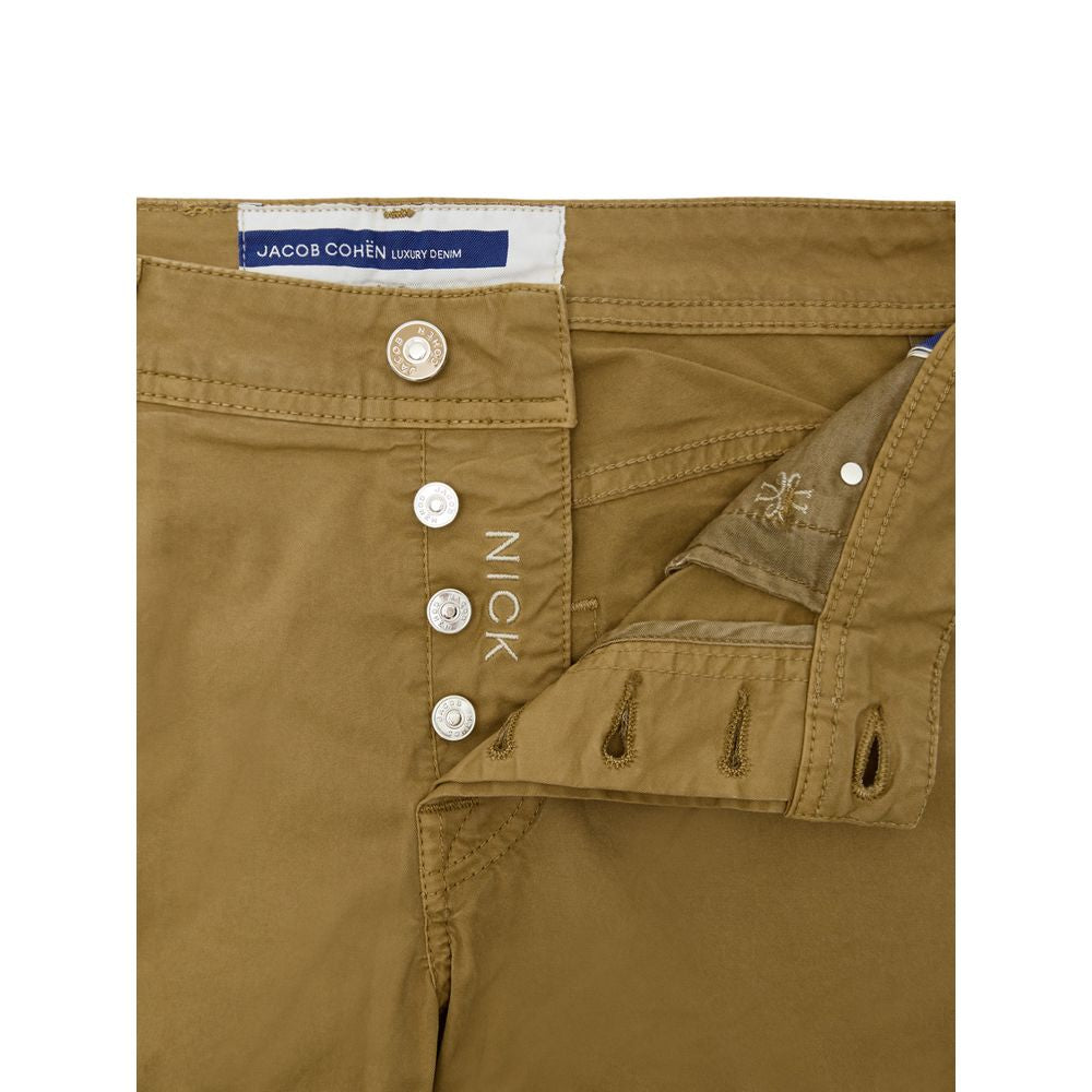 Jacob Cohen Yellow Cotton Skinny Pants | Regal Royce