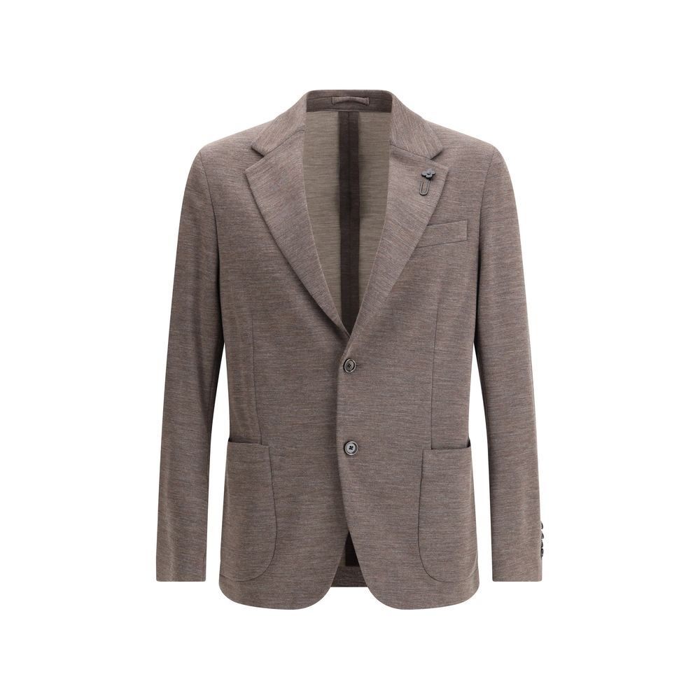 Lardini Brown Fleece Wool Blazer | Regal Royce