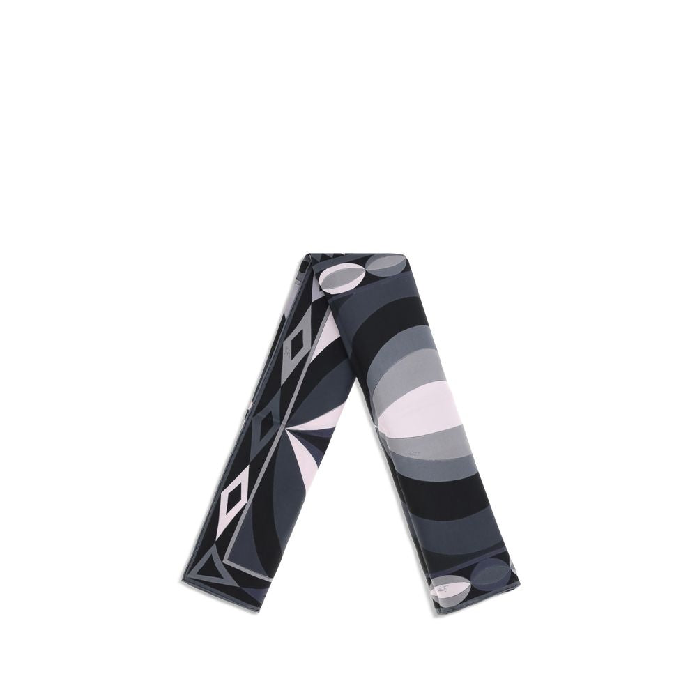 Emilio Pucci Yellow Silk Scarf