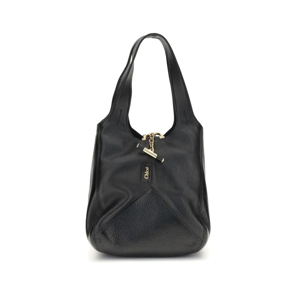 Chloé Black Buffalo Leather Shoulder Bag | Regal Royce